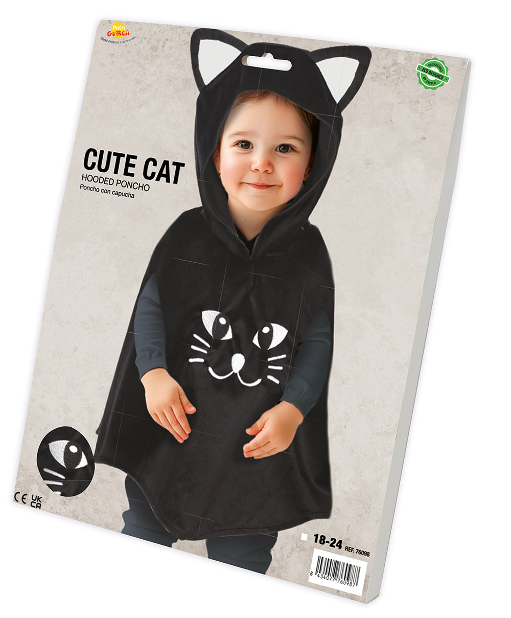 CUTE CAT PONCHO, BABY, 18 - 24 MONTHS
