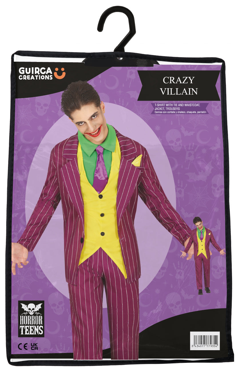 CRAZY VILLAIN TEEN SIZE 14-16 YEARS