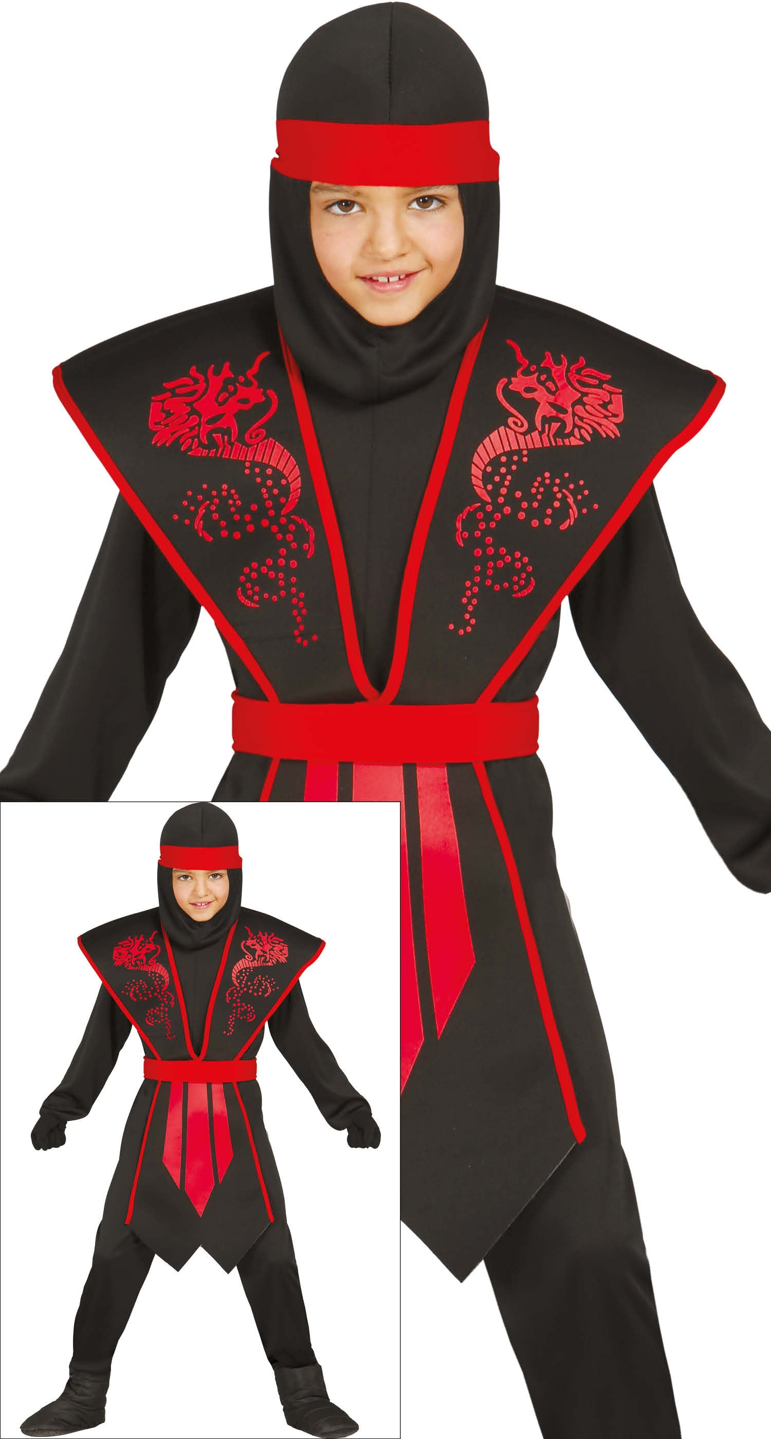 SHADOW NINJA CHILDREN SIZE 3-4 YEARS