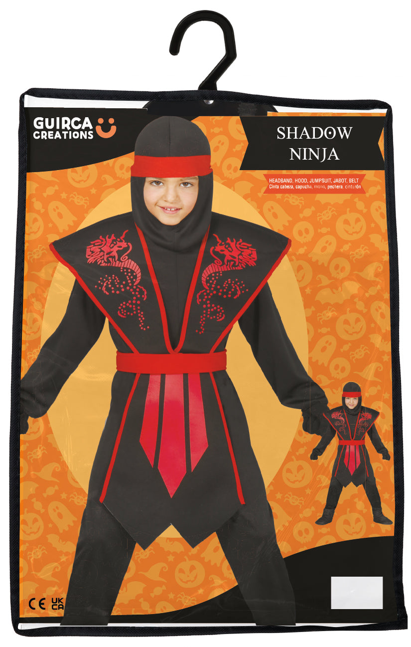 SHADOW NINJA CHILDREN SIZE 3-4 YEARS