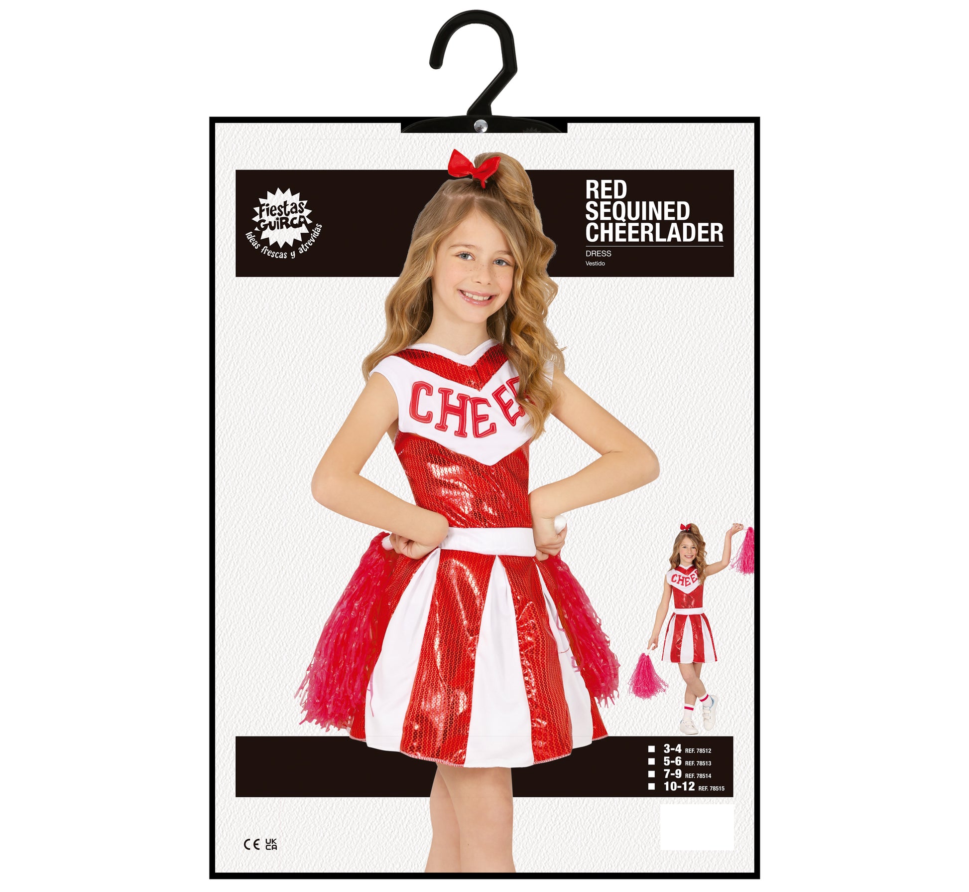 RED SEQUINED CHEERLEADER