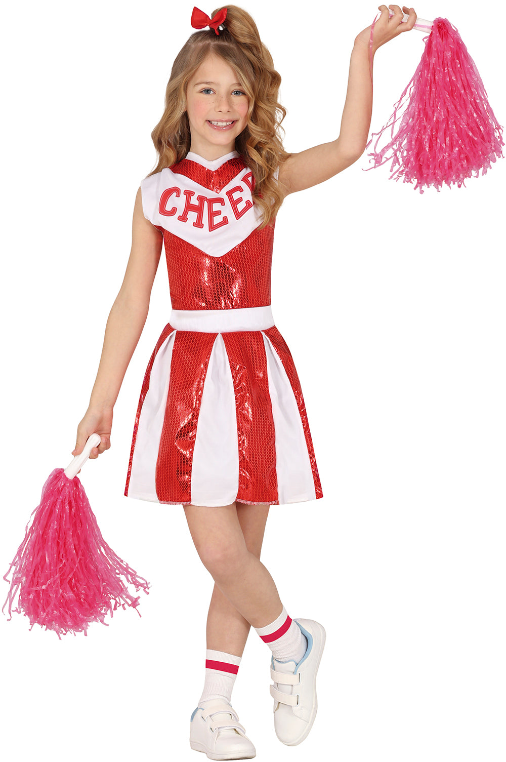 RED SEQUINED CHEERLEADER