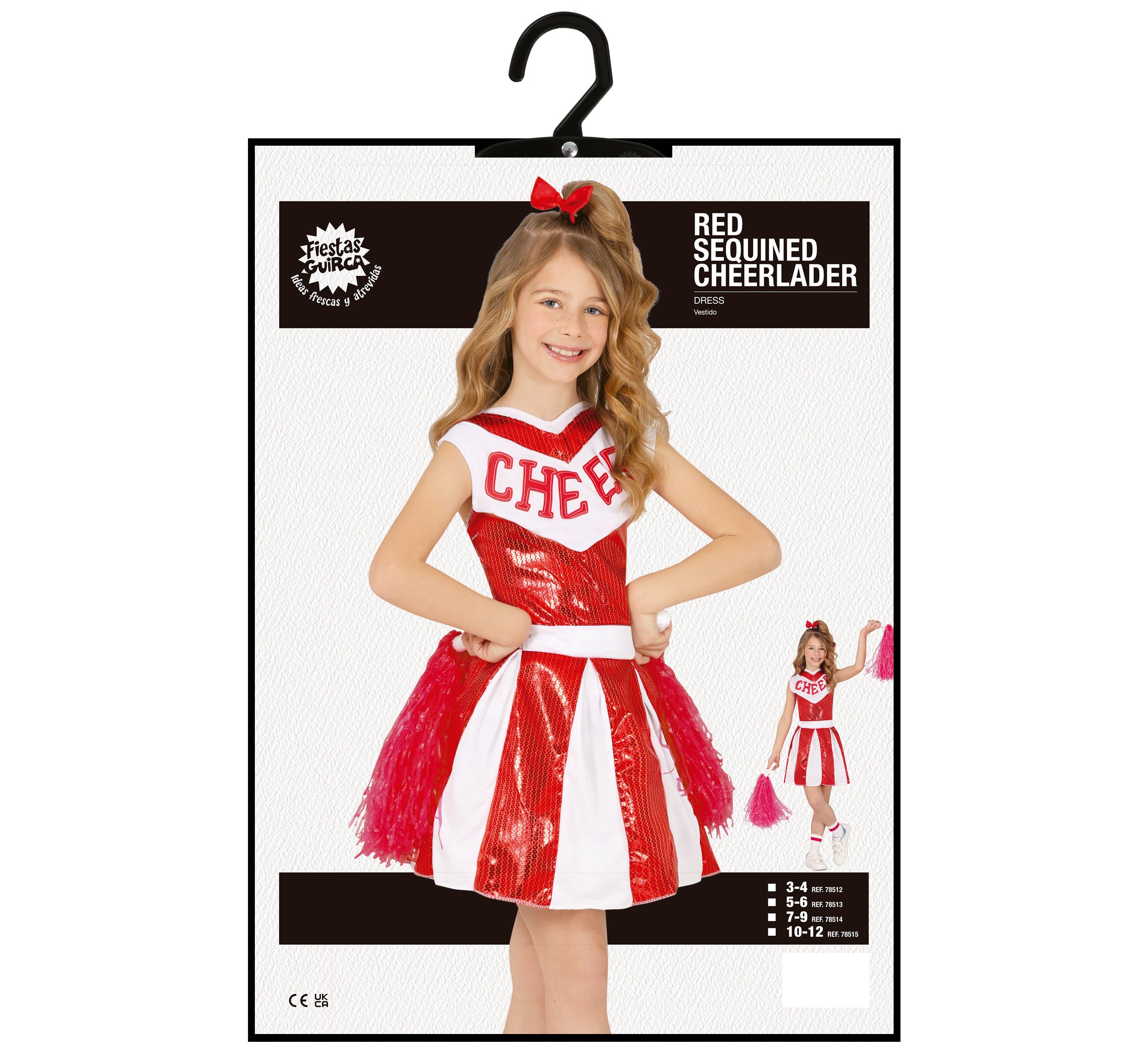 RED SEQUINED CHEERLEADER