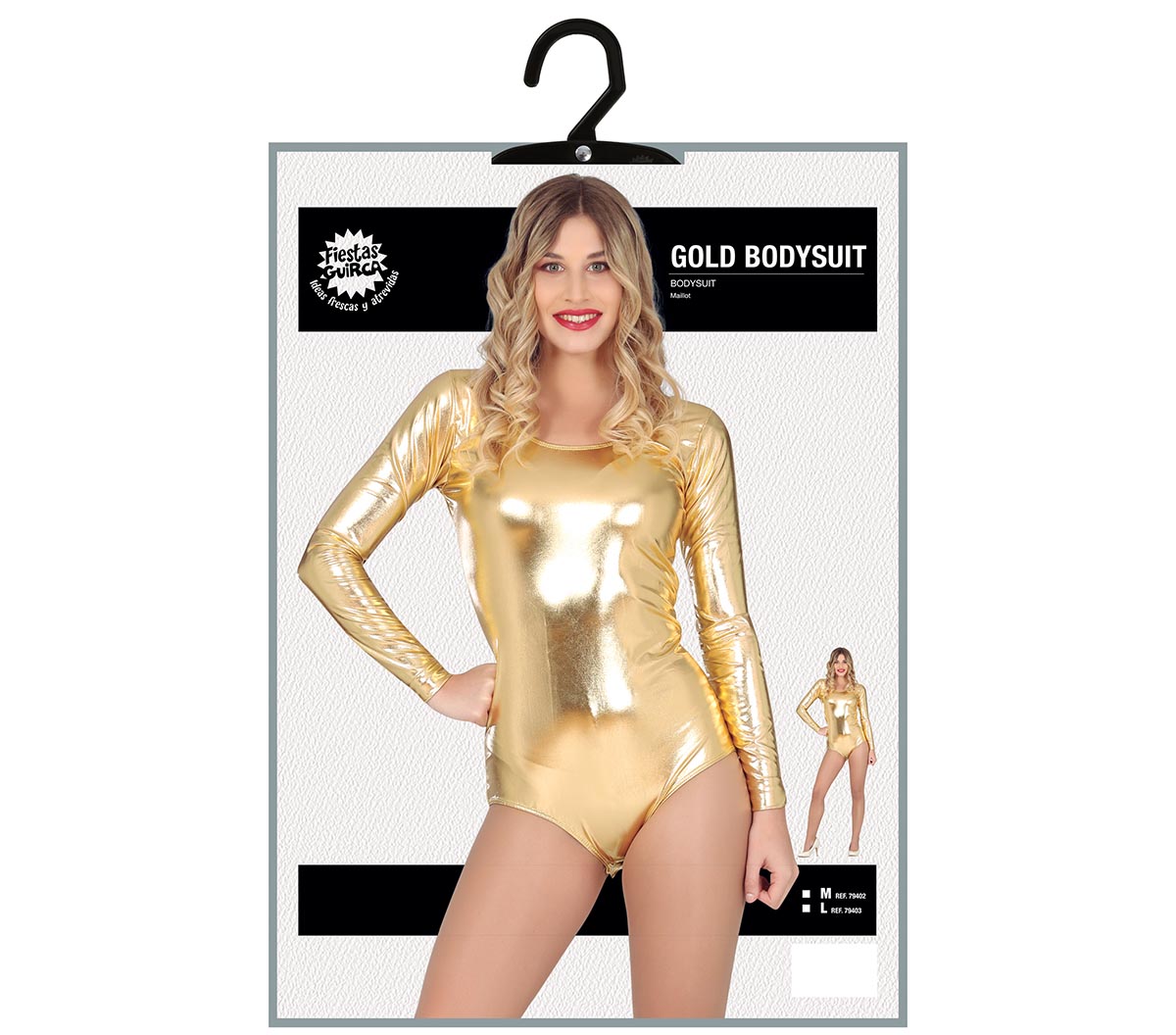 LONG SLEEVE METAL GOLD LEOTARD