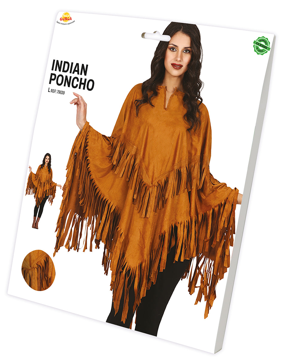 INDIAN PONCHO, ADULT, 38 - 40 (M)