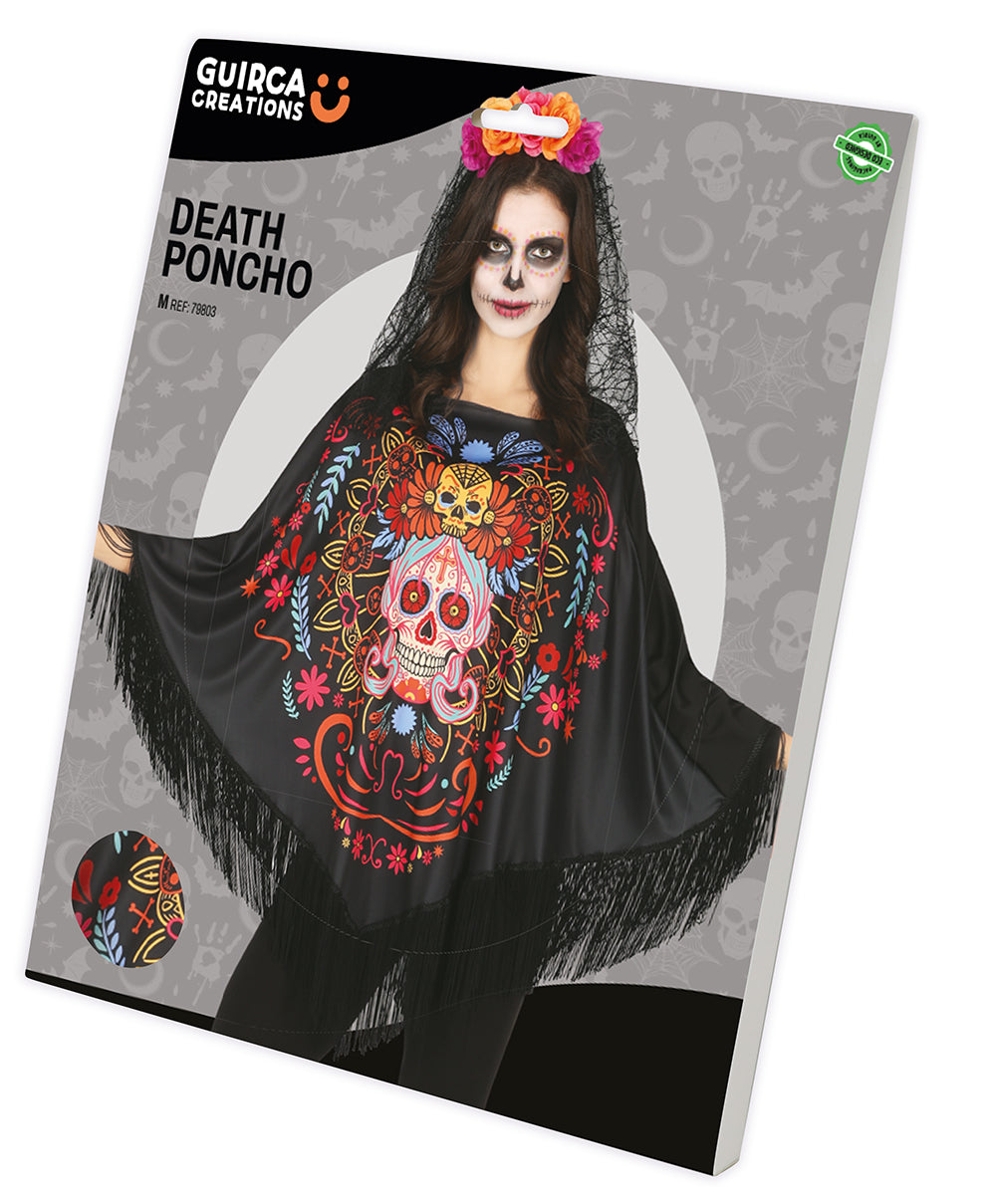 DAY OF THE DEATH PONCHO 38 - 40 (M)