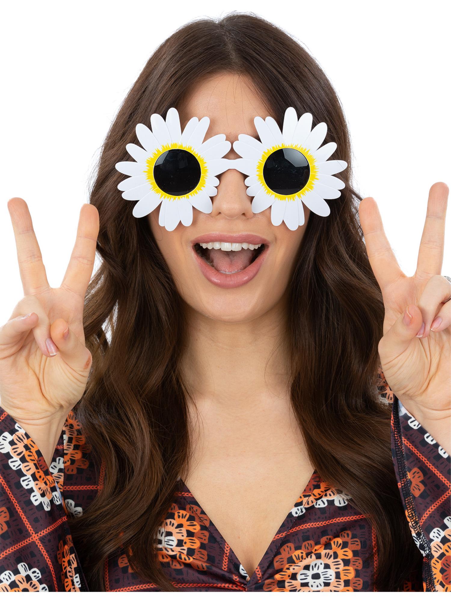 Daisy Hippie Specs, White 1