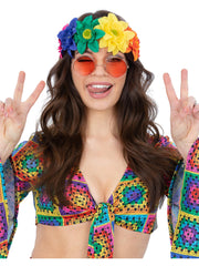 Rainbow Hippie Flower Crown 1