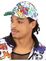 90s Graffiti Peaked Cap 1