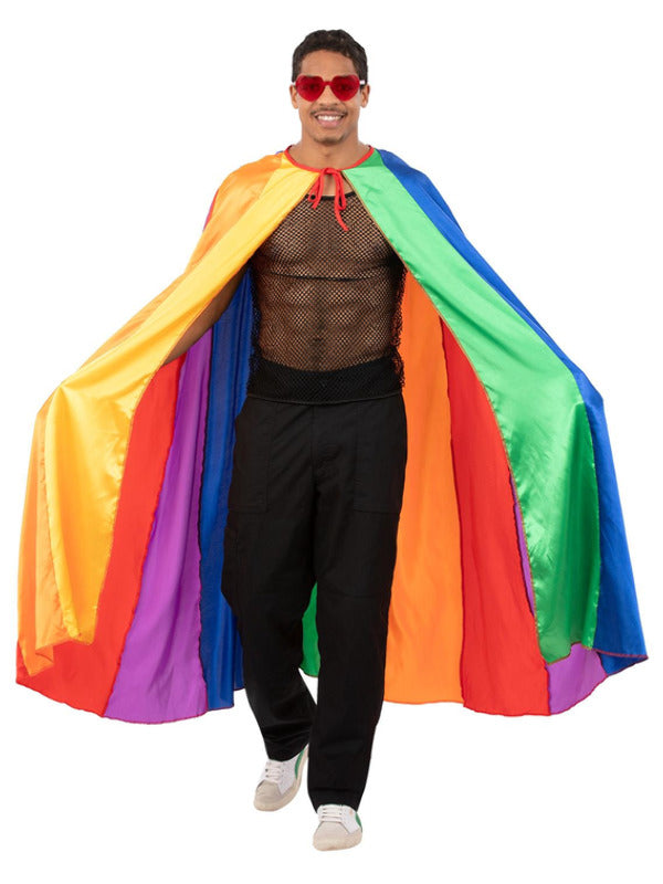 Rainbow Satin Cape - 2