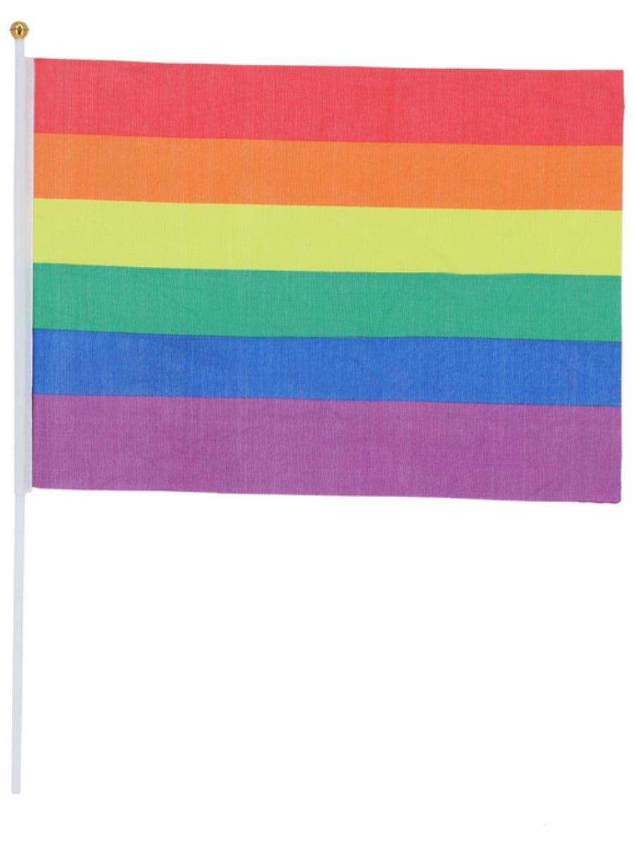 Hand Held Rainbow Flags, 45x30cm, 12Pk - 3