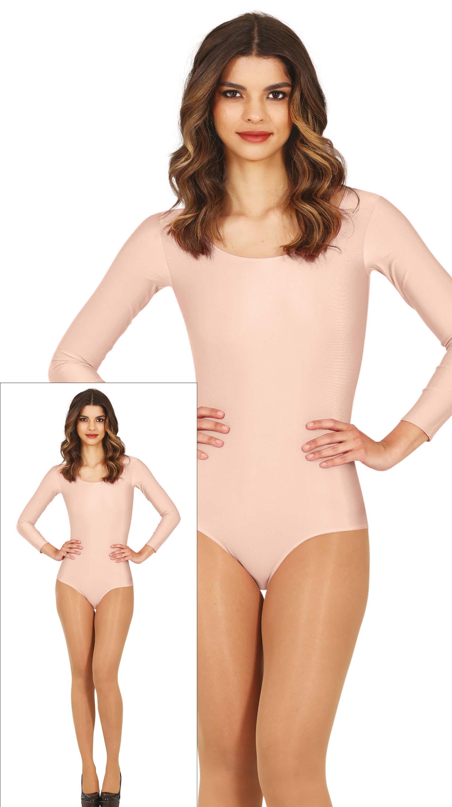 LONG SLEEVE NUDE COLOUR LEOTARD