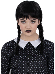 Kids Gothic School Girl Wig 1