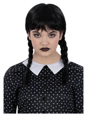 Kids Gothic School Girl Wig - 1