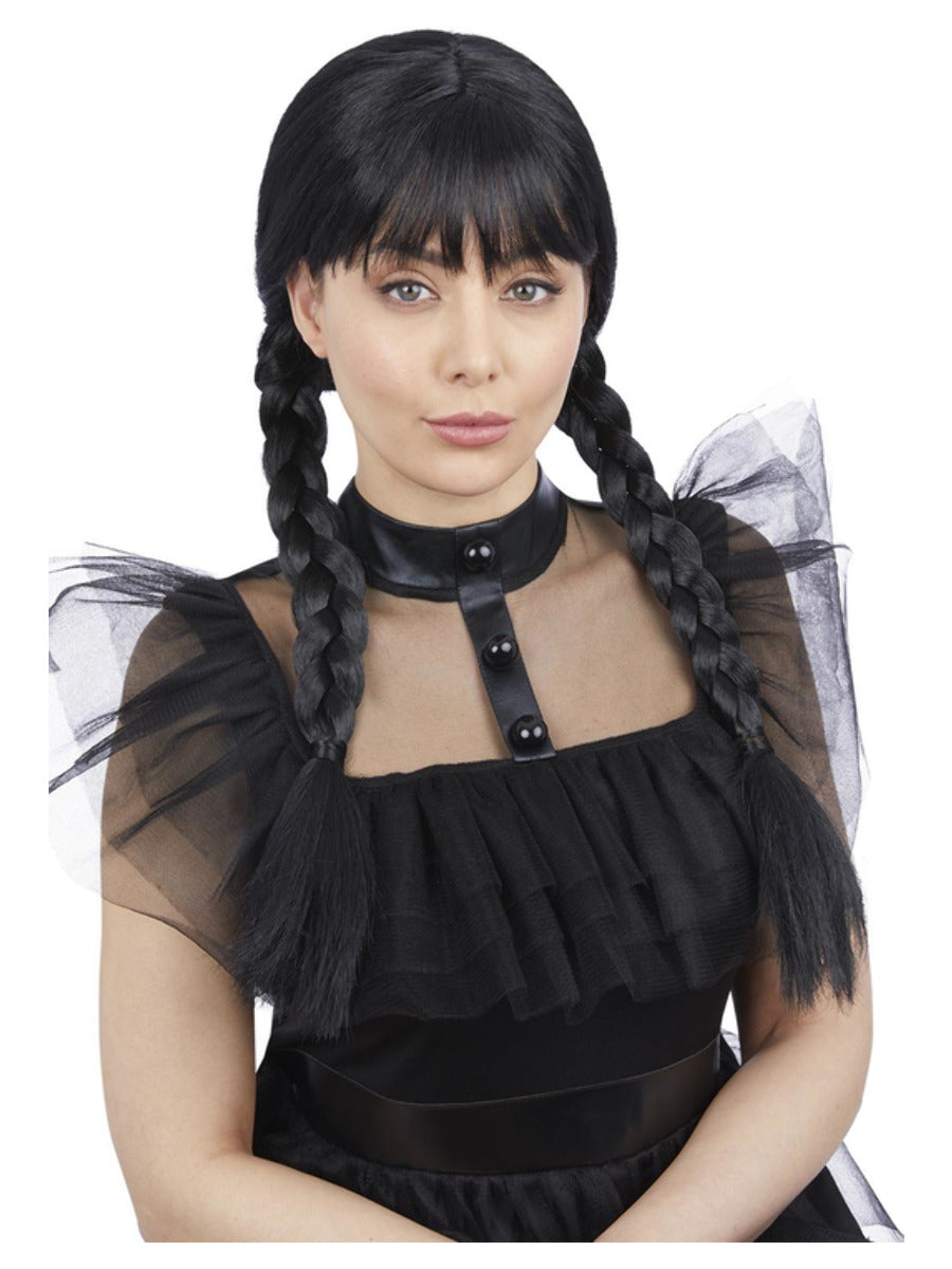 Adult Gothic School Girl Wig - 1