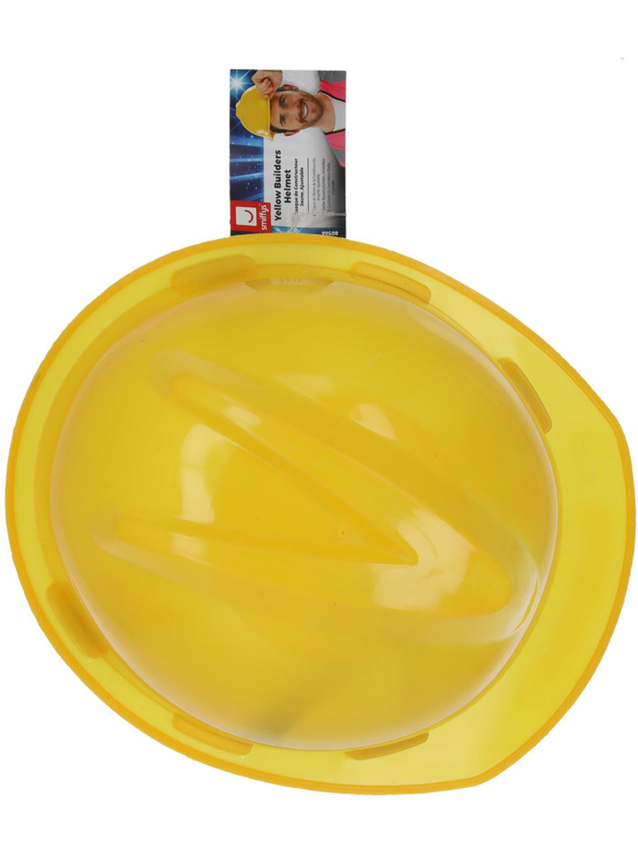 Yellow Builders Helmet, Adjustable - 3