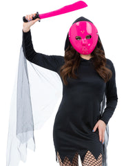 Pink Hockey Mask & Machete Kit 1