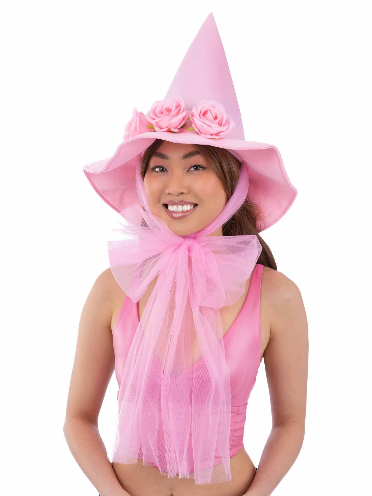 Pink Floral Good Witch Hat 1