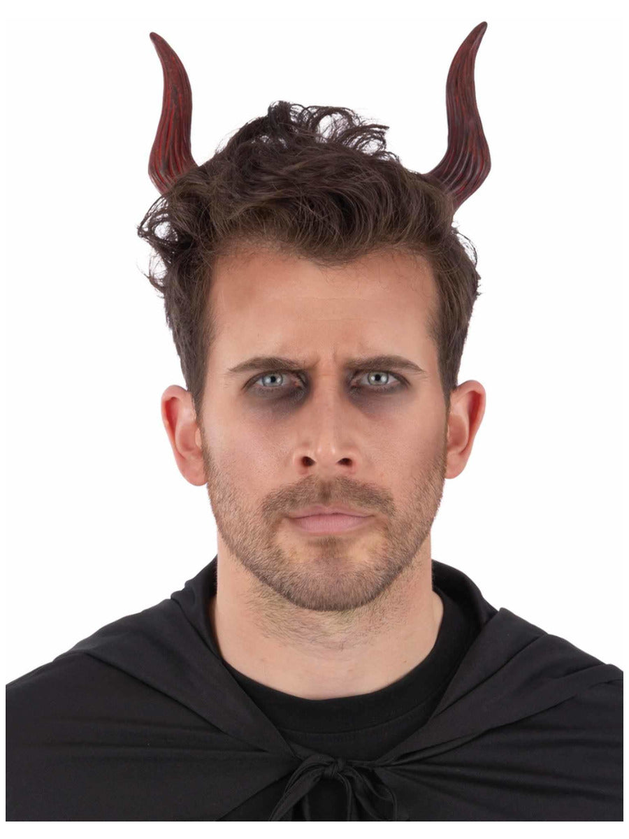 Small Moveable Devil Horn Headband - 1