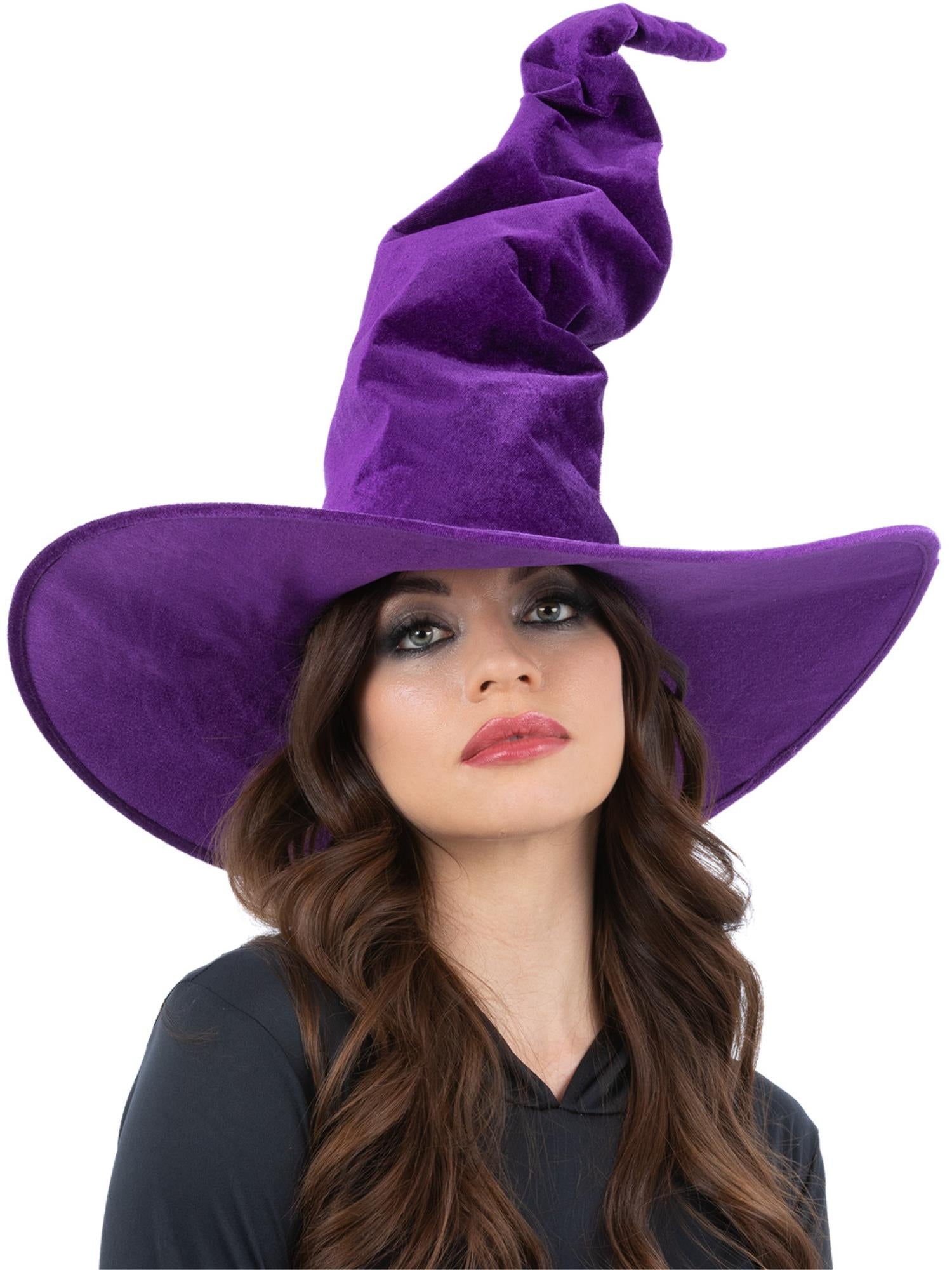Purple Velour Witch Hat 1