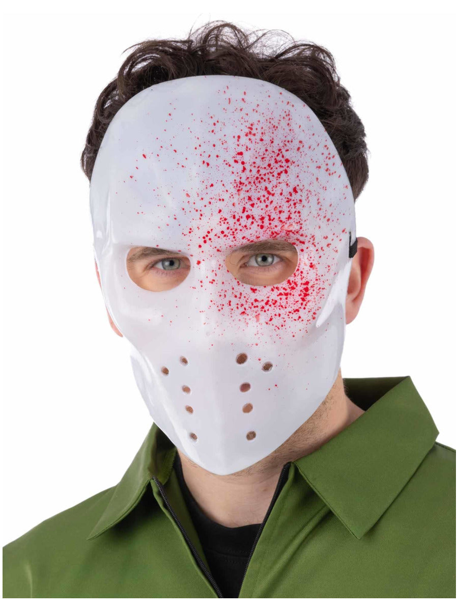 White Blood Splatter Hockey Mask - 1
