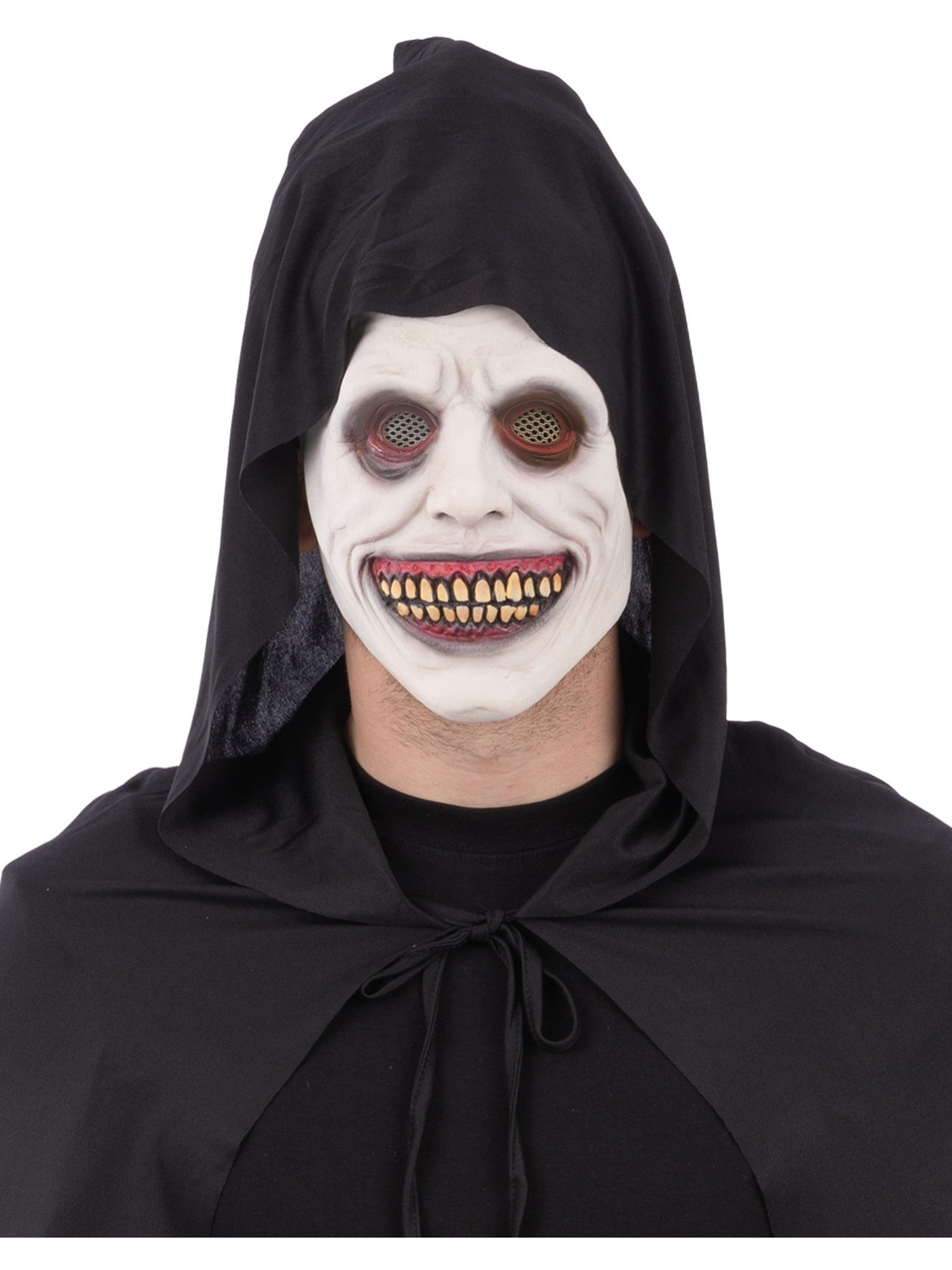 White Eyed Smiling Demon Latex Mask 1
