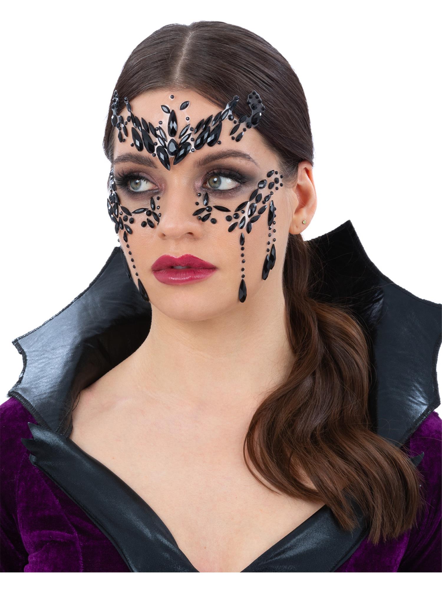 Smiffys Make-Up FX,Venetian Masquerade Face Jewels 1