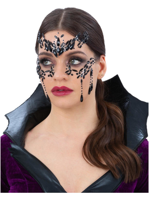 Smiffys Make-Up FX,Venetian Masquerade Face Jewels - 2