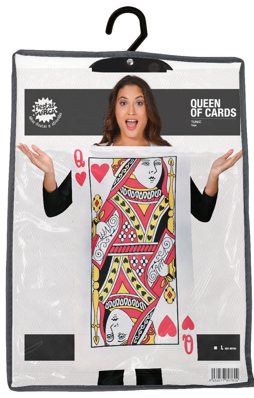 QUEEN OF HEARTS CARD ADULT SIZE L 42-44
