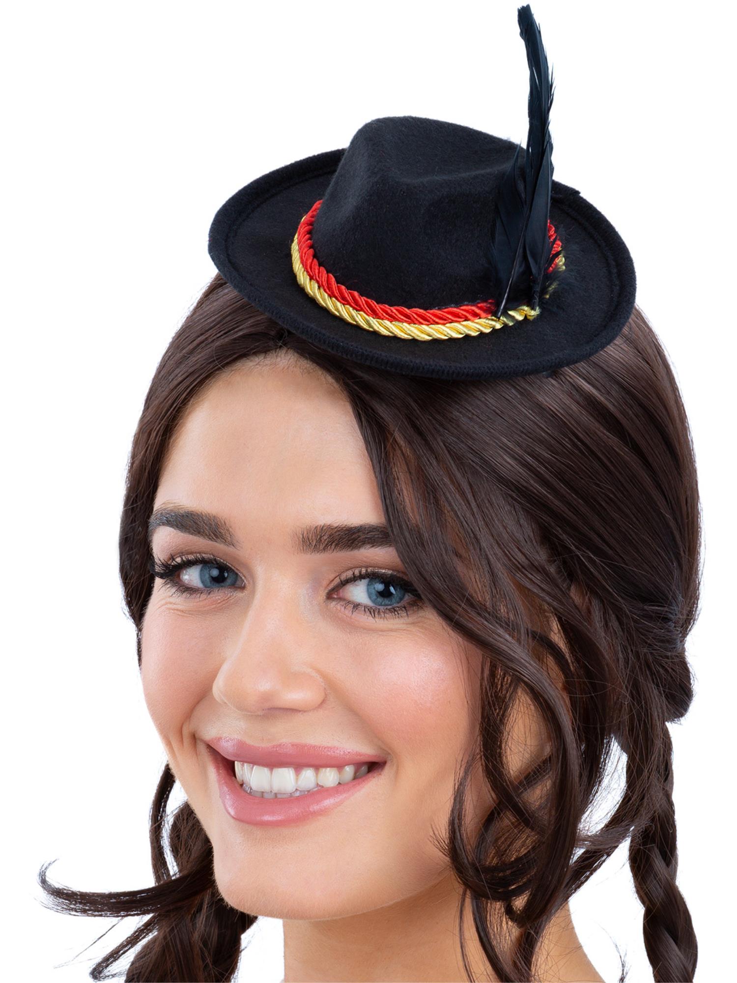 Mini Bavarian Trenker Hat, Black 1
