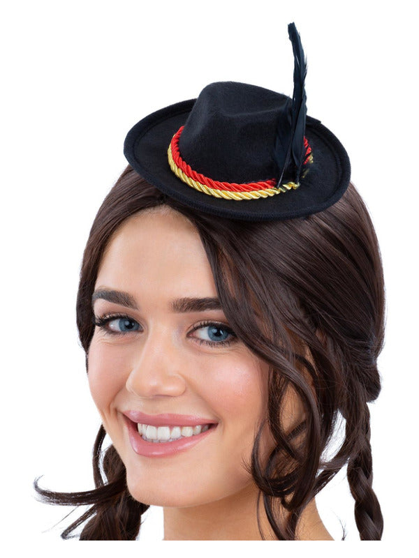 Mini Bavarian Trenker Hat, Black - 2
