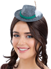 Mini Bavarian Trenker Hat, Grey 1