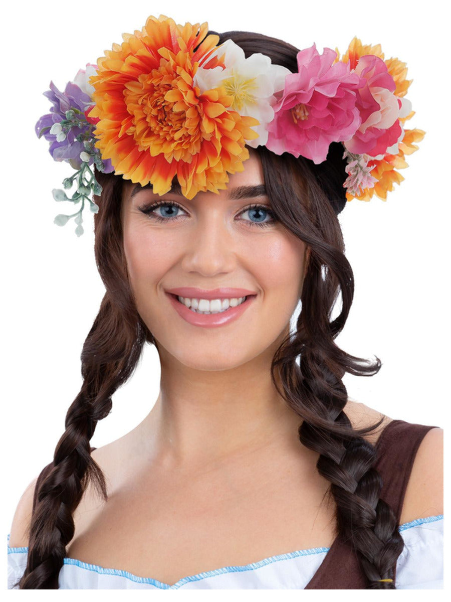 Deluxe Mid Summer Bavarian Maiden Flower Crown - 1