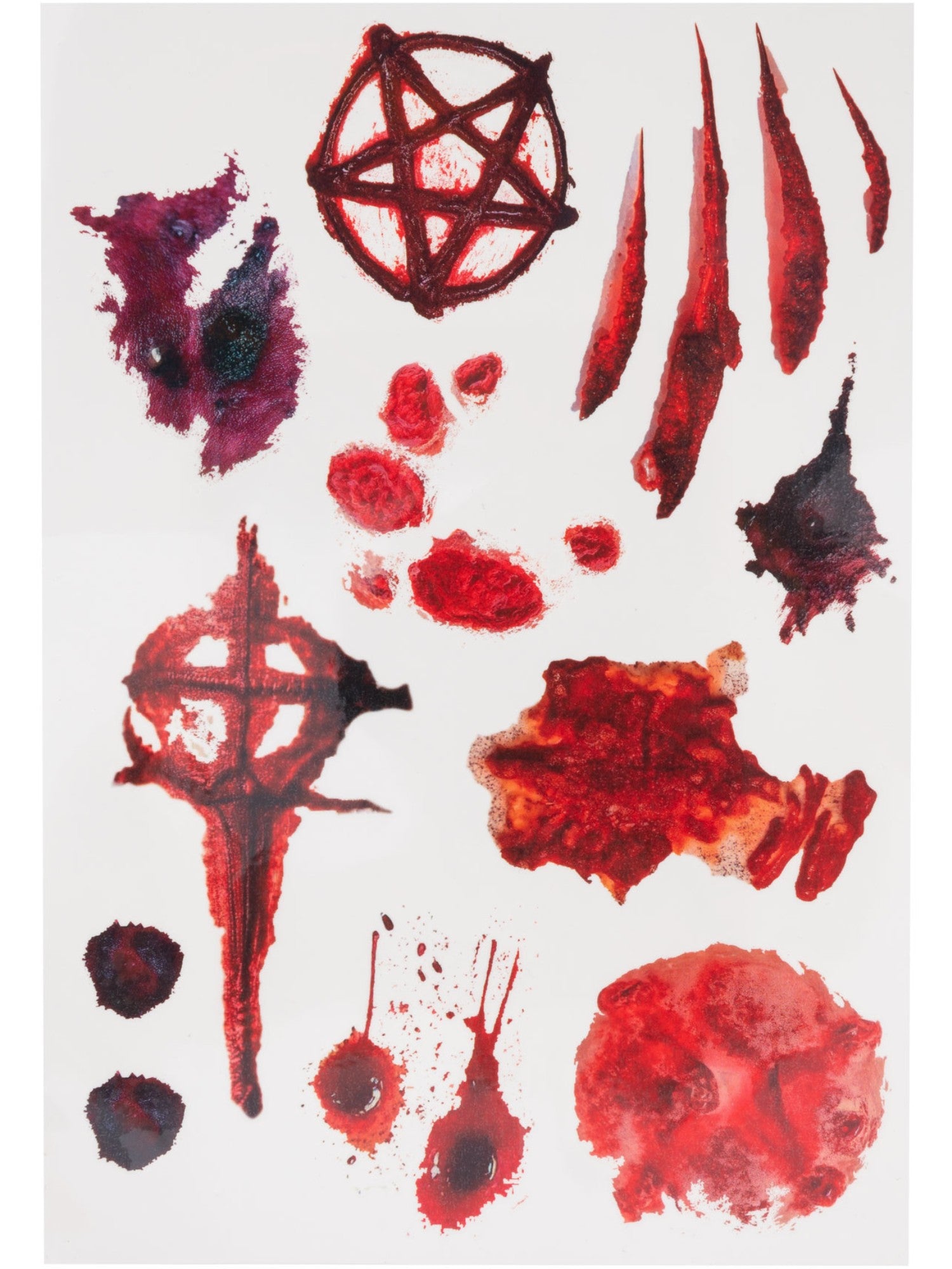 Smiffys Make-Up FX, Occult Wound Tattoo Transfers 3