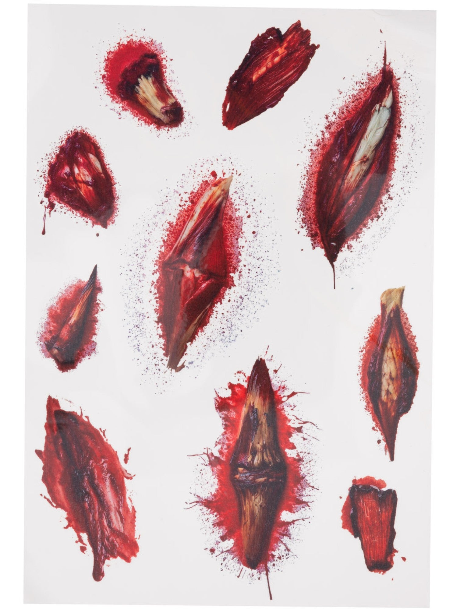 Smiffys Make-Up FX, Horror Wound Tattoo Transfers 2