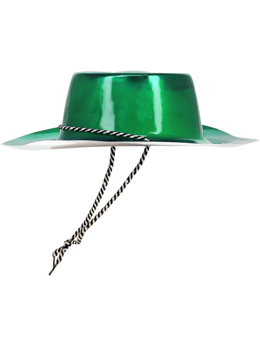 Green Metallic Cowboy Hat - 4