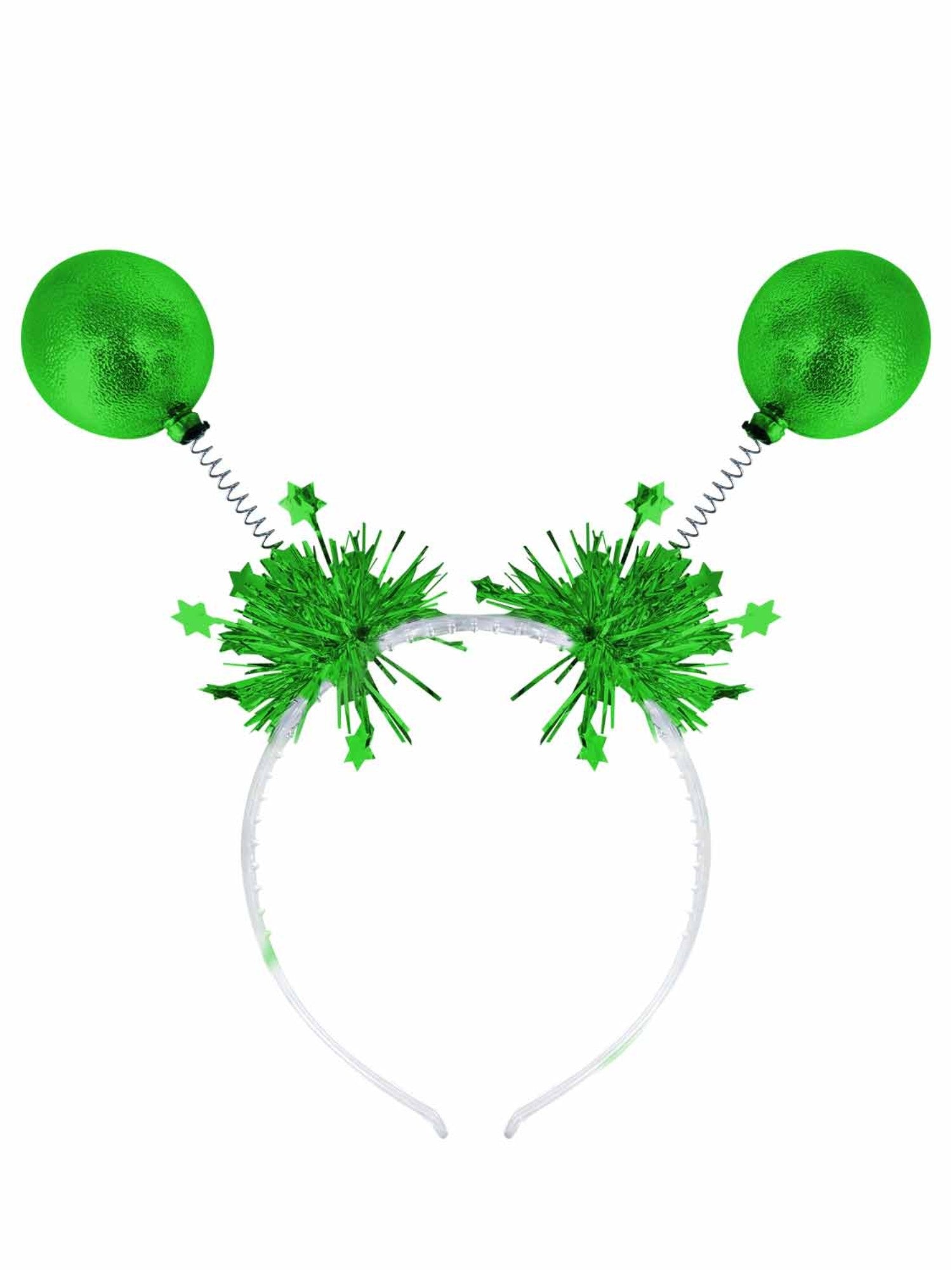 Green Metallic Ball Bopper Headband 1