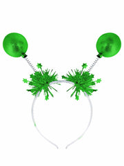Green Metallic Ball Bopper Headband 1