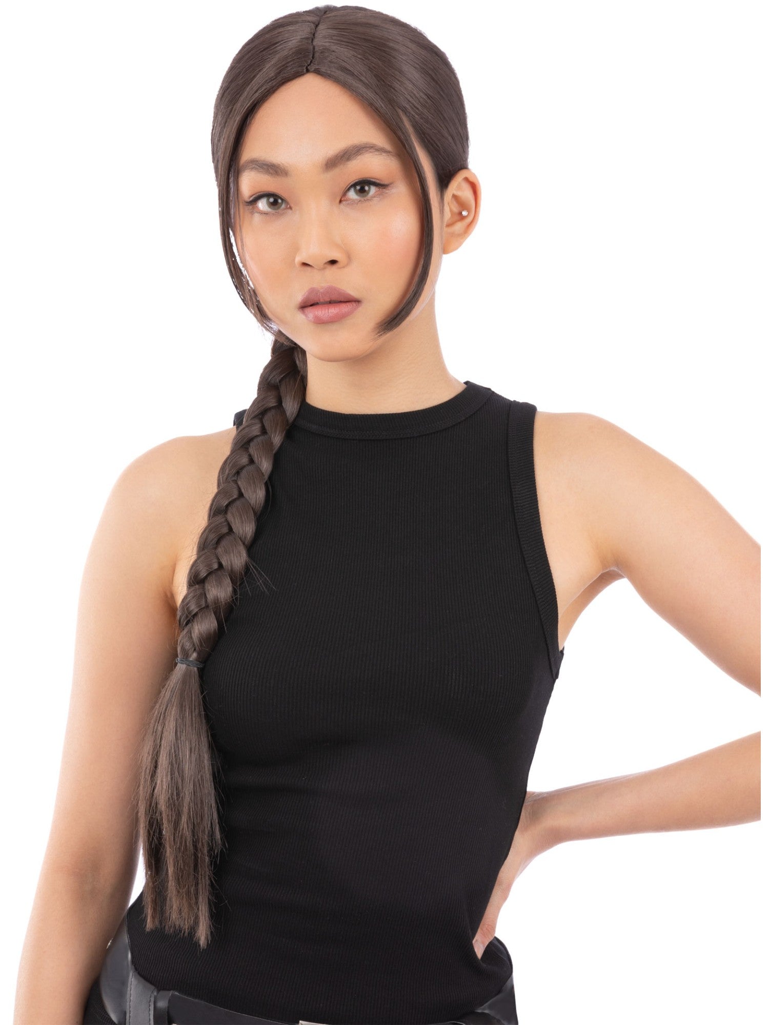 90s Video Game Vixen Plait Wig 1