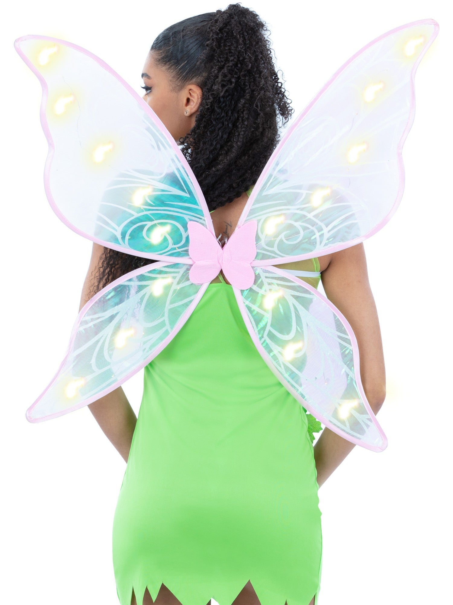 Adult LED Iridescent Light Up Fairy Wings 1