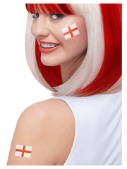 Smiffys Make-Up FX, England Tattoo Transfers, 6Pk - 1