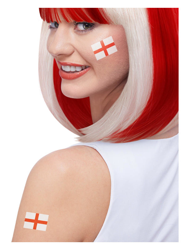 Smiffys Make-Up FX, England Tattoo Transfers, 6Pk - 2