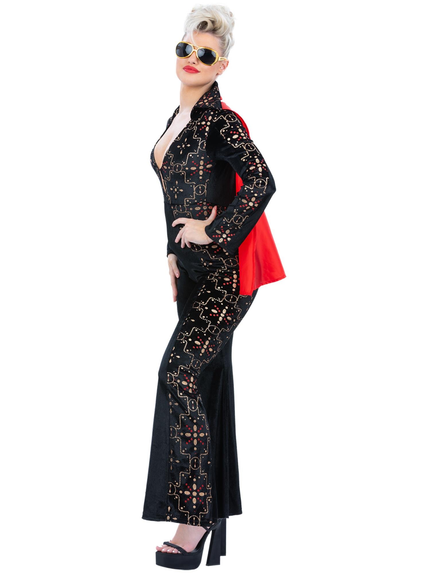 Elvis Black Rhinestone Costume 3