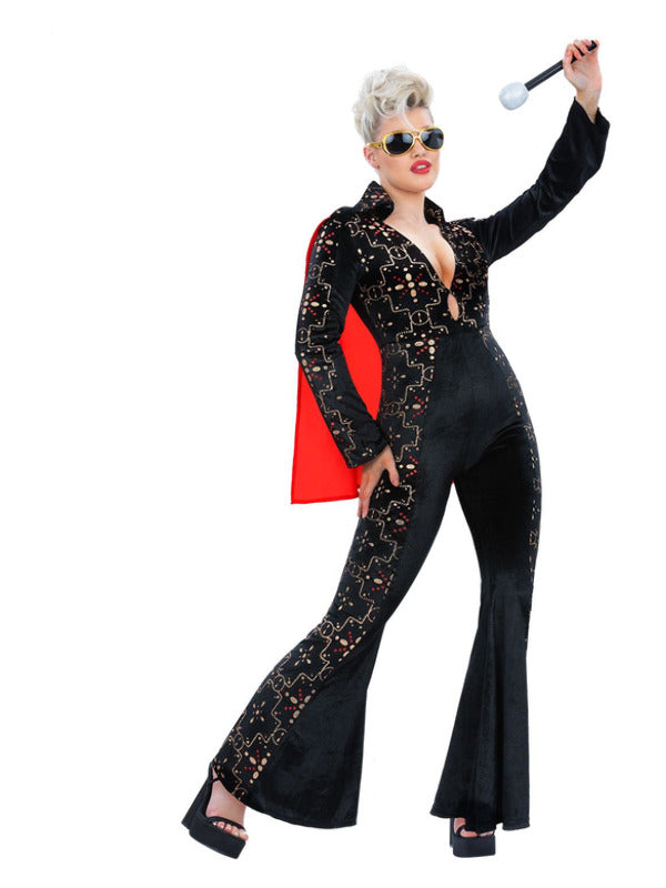 Elvis Black Rhinestone Costume - 2