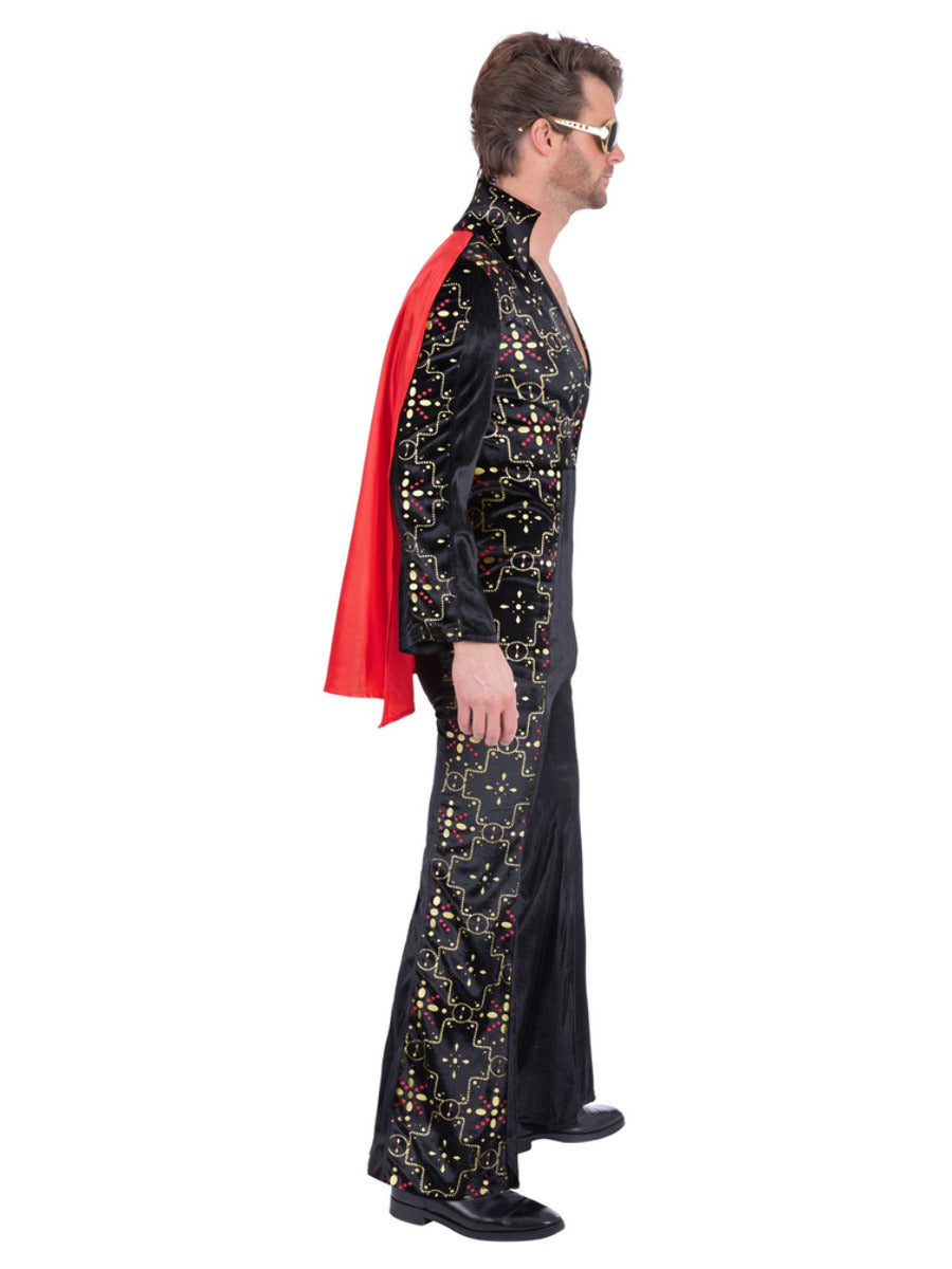 Elvis Black Rhinestone Costume - 4