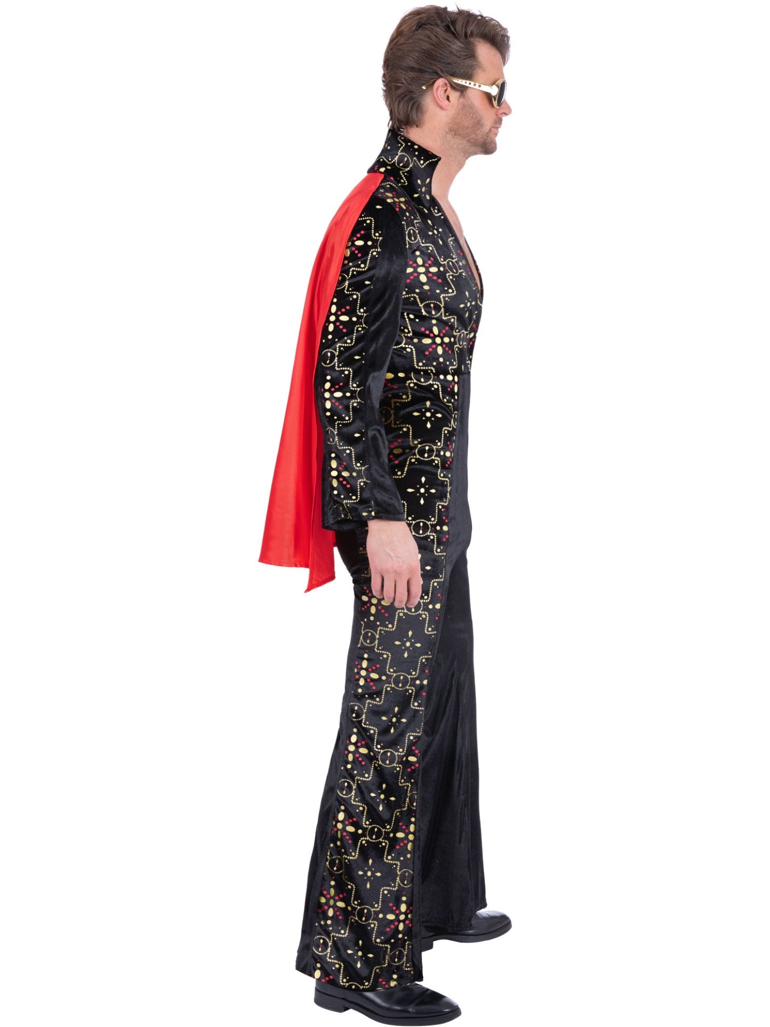Elvis Black Rhinestone Costume 3