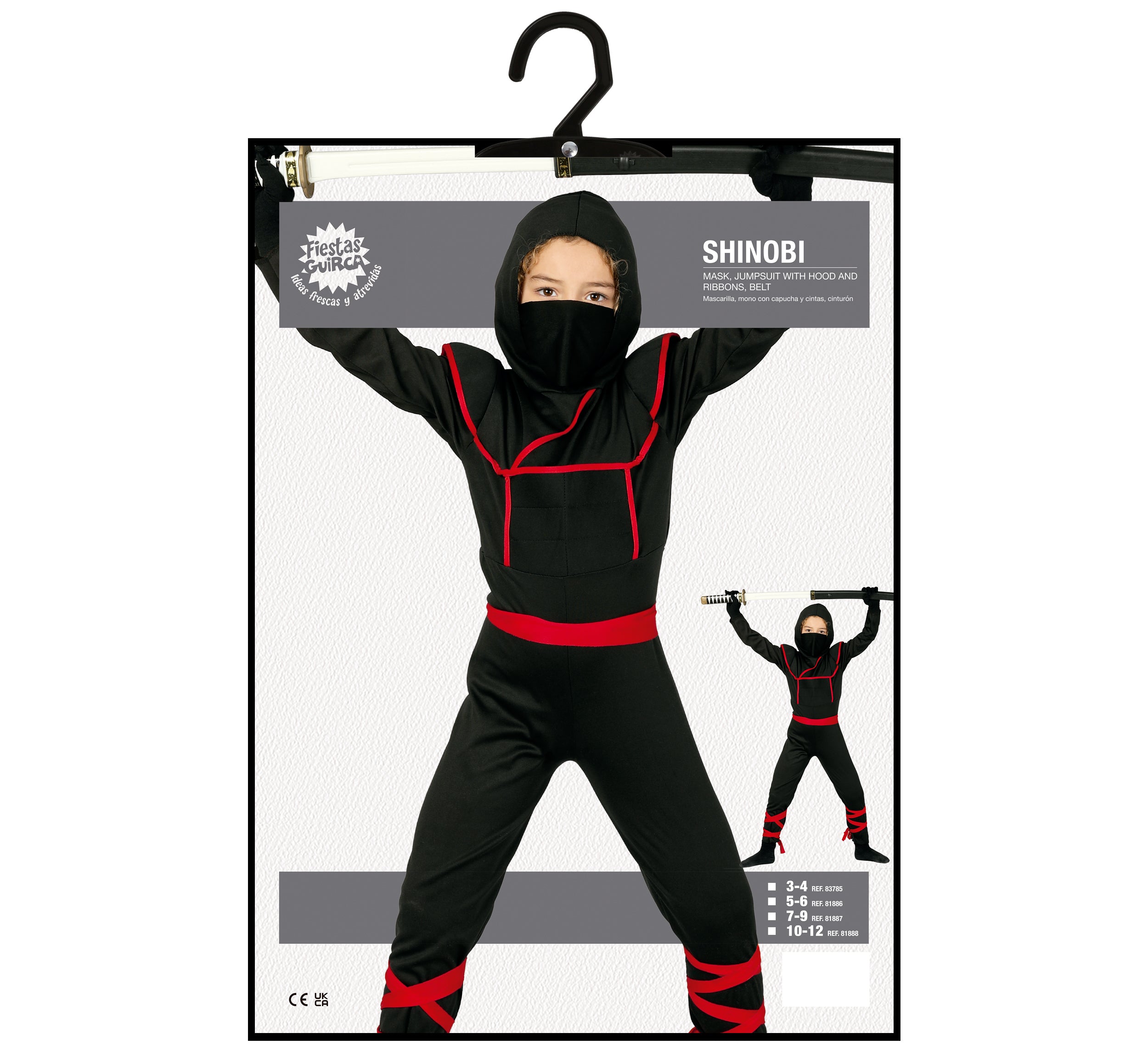 CHILD SHINOBY, SIZE 5-6 YEARS