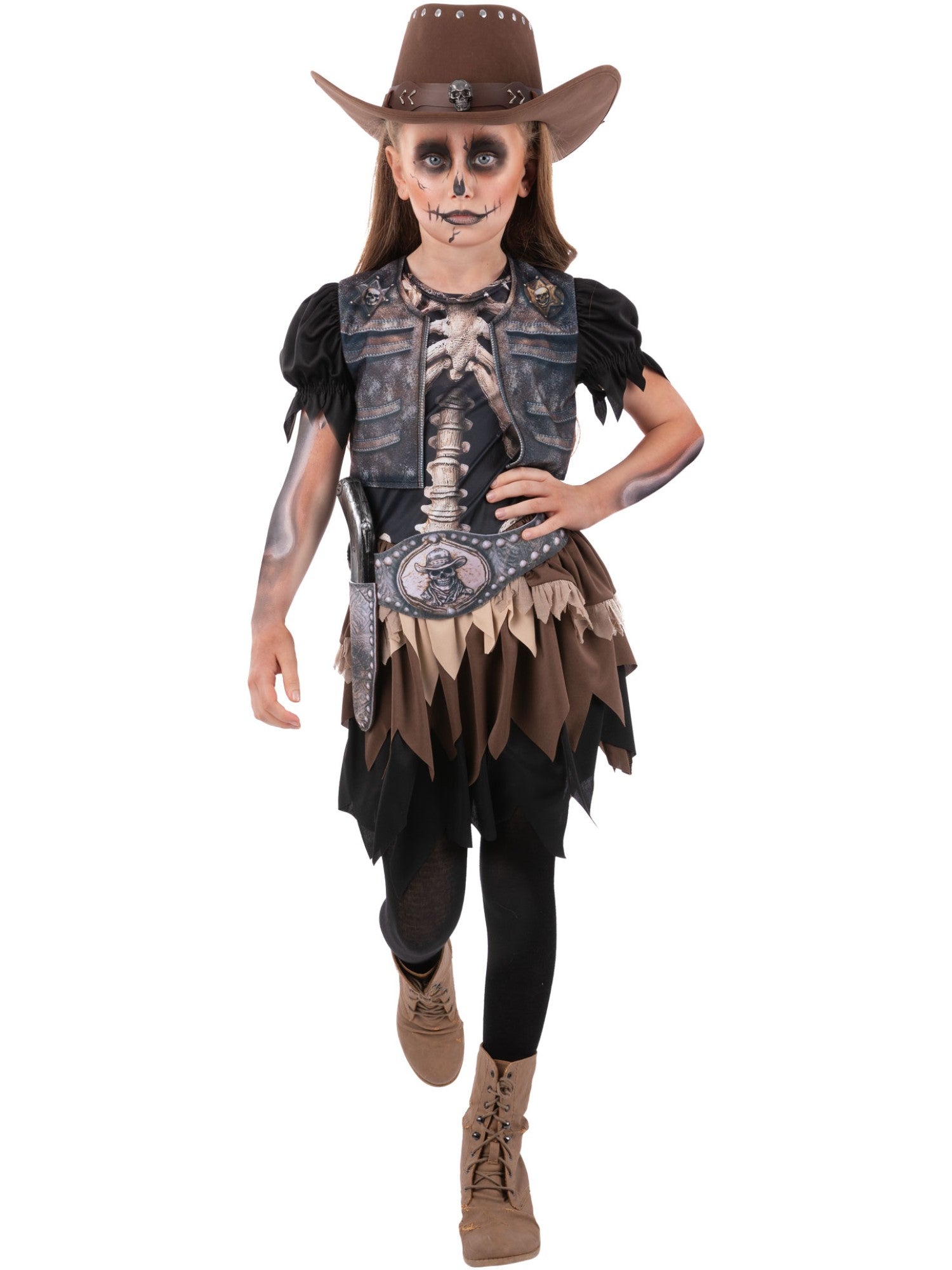 Skeleton Cowgirl Costume 1