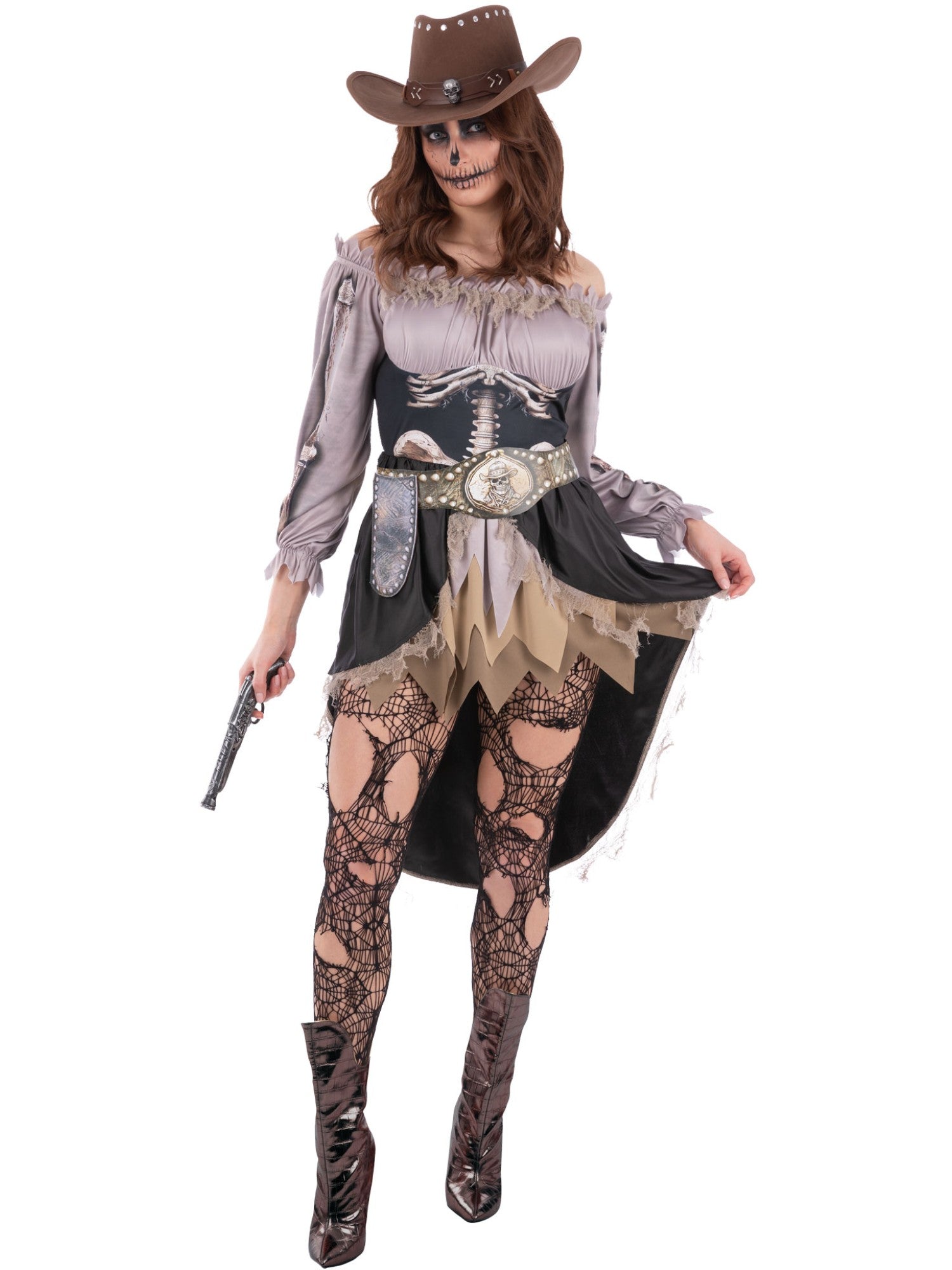 Skeleton Saloon Girl Costume 1