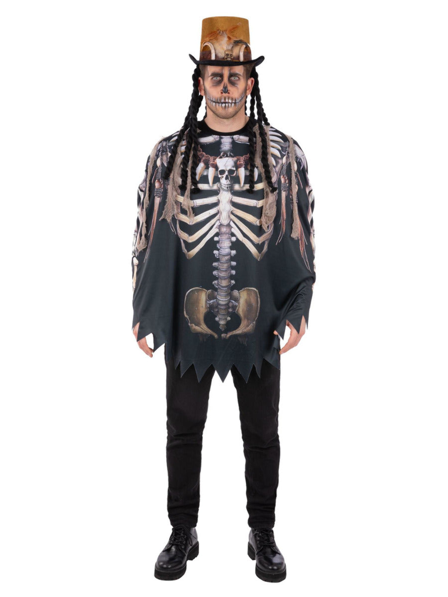 Voodoo Witch Doctor Poncho, Adult - 1